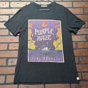 Marine Layer S Black Jimi Hendrix Purple Haze Graphic Tee Sustainable Recycled